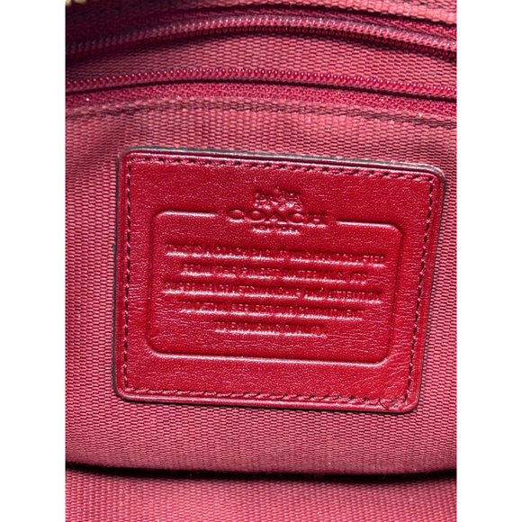 COACH G1405 33537 Red Leather Shoulder Crossbody Purse Bag - Picture 8 of 13